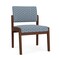 Lesro Lenox Armless Guest Chair, 22.5 in W 26 in L 31.5 in H LW1102 - alternate 1